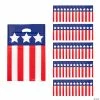 Promo 🔔 12" x 17" Plastic Patriotic Goody Bags - 50 Pc. 🧨