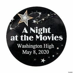 Cheapest 🧨 Movie Night Personalized Stickers 🎁