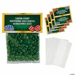 Outlet 🧨 4 3/4" x 2 1/4" Bulk DIY Personalized Casino Cellophane Favor Bags - 50 Pc. ⌛