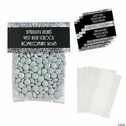 Flash Sale 😉 4" x 5 1/2" Personalized Sparkling Night Cellophane Treat Bags - 50 Pc. 🤩