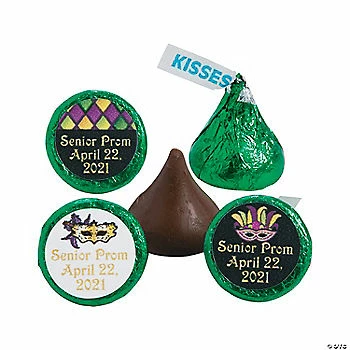 Top 10 ❤️ Personalized Masquerade Hershey’s® Kisses® Stickers - 60 Pc. ⭐ 3 Top 10 ❤️ Personalized Masquerade Hershey’s® Kisses® Stickers - 60 Pc. ⭐