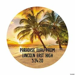 Hot Sale 💯 Personalized Island Luau Favor Stickers 🔥