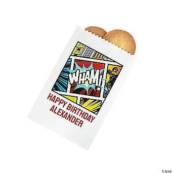 Budget 🔔 Personalized Comic Superhero Treat Bags - 50 Pc. ❤️ 3 Budget 🔔 Personalized Comic Superhero Treat Bags - 50 Pc. ❤️