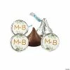 Wholesale 🤩 Personalized Eucalyptus Wedding Hershey’s® Kisses® Stickers - 60 Pc. 🔔 -Party Favors by Grand Events Sales 13983233