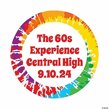 Deals 🤩 Personalized 60s Favor Stickers - 144 Pc. ⭐ 3 Deals 🤩 Personalized 60s Favor Stickers - 144 Pc. ⭐