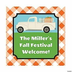 Promo 🎉 Personalized Pumpkin Patch Favor Stickers 💯