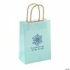 Hot Sale 😉 Personalized Medium Light Blue Kraft Paper Gift Bags 🧨 -Party Favors by Grand Events Sales 14091720