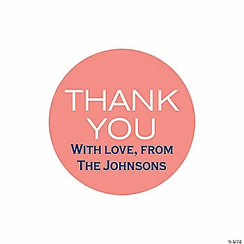Budget ๐ Personalized Thank You Stickers - 40 Pc. ๐ 3 Budget ๐ Personalized Thank You Stickers - 40 Pc. ๐
