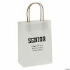 Outlet 👏 6 1/2" x 9" Personalized Medium White Seniors Kraft Paper Gift Bags - 48 Pc. 🎉