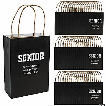 Best Pirce π€© 6 1/2" x 9" Personalized Medium Black Seniors Kraft Paper Gift Bags - 48 Pc. β€οΈ 3 Best Pirce π€© 6 1/2" x 9" Personalized Medium Black Seniors Kraft Paper Gift Bags - 48 Pc. β€οΈ