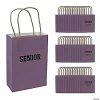Coupon 🎁 6 1/2" x 9" Personalized Medium Purple Seniors Kraft Paper Gift Bags - 48 Pc. ⭐ -Party Favors by Grand Events Sales 14101148