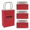 Top 10 🧨 6 1/2" x 9" Personalized Medium Red Seniors Kraft Paper Gift Bags - 48 Pc. 🎉