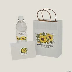 Wholesale ⭐ Personalized Sunflower Wedding Welcome Bags Kit - 12 Pc. ⌛