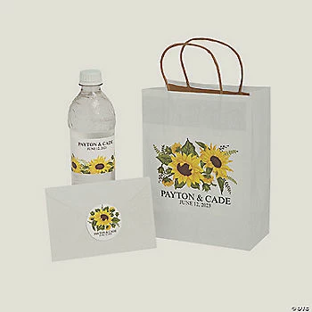 Wholesale ⭐ Personalized Sunflower Wedding Welcome Bags Kit - 12 Pc. ⌛ 3 Wholesale ⭐ Personalized Sunflower Wedding Welcome Bags Kit - 12 Pc. ⌛