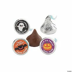Hot Sale 🛒 Personalized 🧛 Halloween Hershey’s® Kisses® Stickers - 60 Pc. 👍