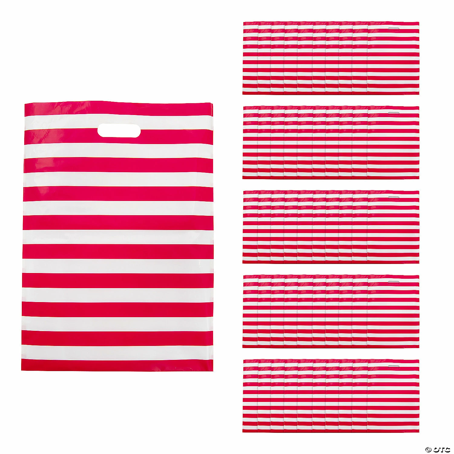 Brand new β¨ 17" x 12" Red & White Striped Plastic Treat Bags - 50 Pc. π― 3 Brand new β¨ 17" x 12" Red & White Striped Plastic Treat Bags - 50 Pc. π―