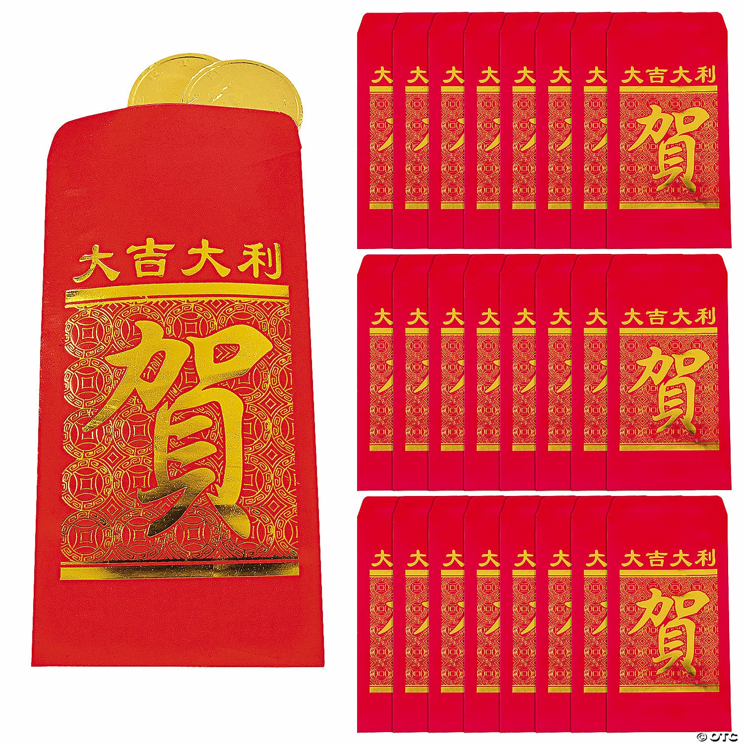 Discount ❤️ 3 1/2" x 7 1/4" Mini Lucky Money Paper Treat Bags - 24 Pc. 💯 3 Discount ❤️ 3 1/2" x 7 1/4" Mini Lucky Money Paper Treat Bags - 24 Pc. 💯