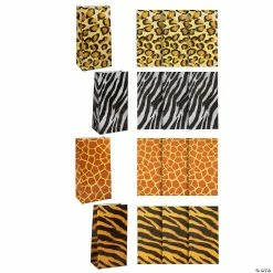 Hot Sale 😀 5" x 10" Animal Print Paper Treat Bags - 12 Pc. 💯