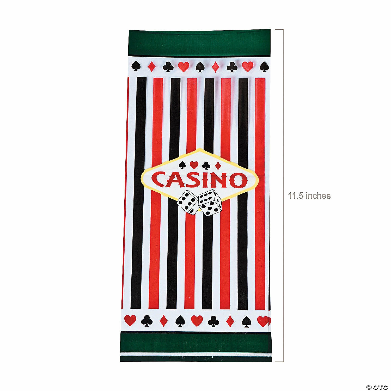 New β 5" x 11 1/2" Casino Cellophane Treat Bags - 12 Pc. π 4 New β 5" x 11 1/2" Casino Cellophane Treat Bags - 12 Pc. π - Image 2