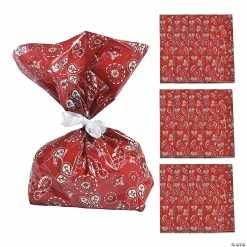 Top 10 ❤️ 5" x 11 1/2" Medium Bandana Treat Bags - 12 Pc. 🛒