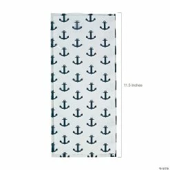 Party Favors by Grand Events Sales -Party Favors by Grand Events Sales 5 x 11 1 2 nautical print cellophane treat bags 12 pc 3 8463 a01