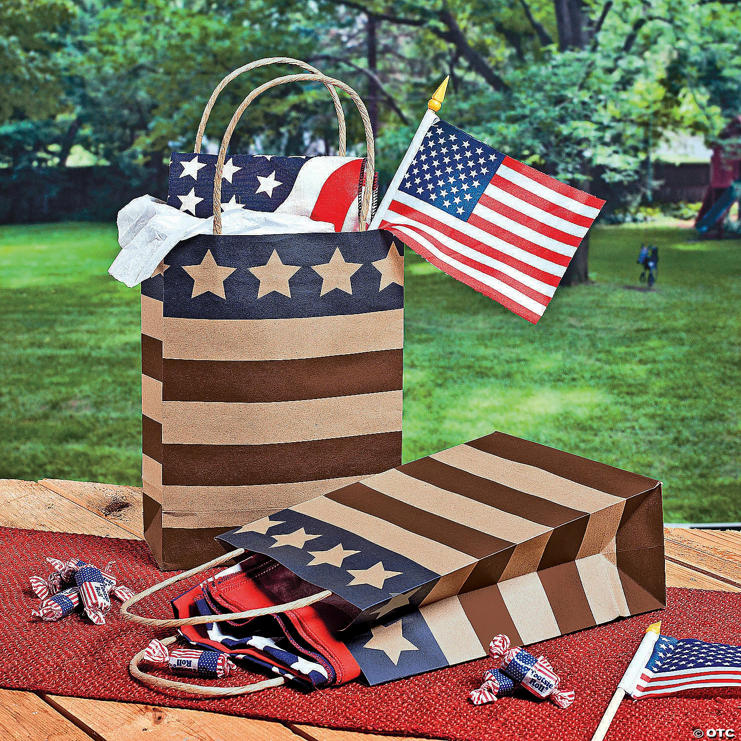 Deals ✔️ 6 1/2" x 9" Medium Americana Kraft Paper Gift Bags - 12 Pc. ✨ 5 Deals ✔️ 6 1/2" x 9" Medium Americana Kraft Paper Gift Bags - 12 Pc. ✨ - Image 3