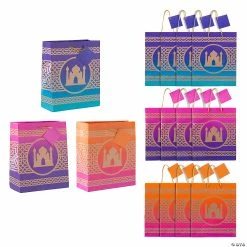 Coupon β 7 1/2" x 9" Medium Arabian Paper Gift Bags with Tags - 12 Pc. π₯
