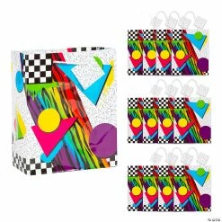 Buy 💯 7 1/2" x 9" Medium Awesome 80s Gift Bags - 12 Pc. 🛒