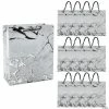 New 🔥 7 1/2" x 9" Medium Silver Marble Paper Gift Bags - 12 Pc. 🥰 1 New 🔥 7 1/2" x 9" Medium Silver Marble Paper Gift Bags - 12 Pc. 🥰 -Party Favors by Grand Events Sales 7 1 2 x 9 medium silver marble paper gift bags 12 pc 13820664