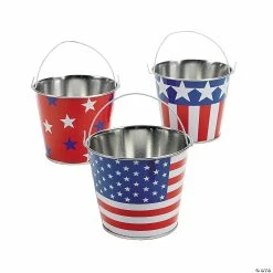 Deals ⌛ Mini Patriotic Pails - 12 Pc. 👏