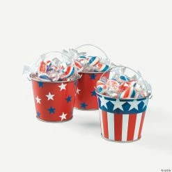 Deals ⌛ Mini Patriotic Pails - 12 Pc. 👏 -Party Favors by Grand Events Sales mini patriotic pails 12 pc 35 766 bc